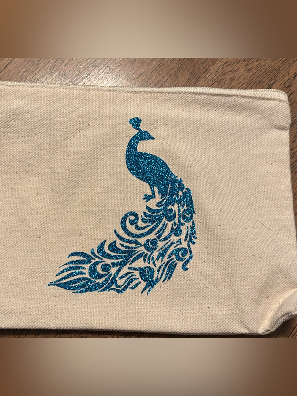 Peacock Canvas Pouch